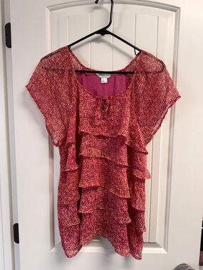Christopher & Banks Ruffled Blouse